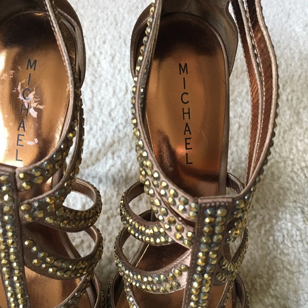 Michael Antonio Bronze Platform Heel NWT